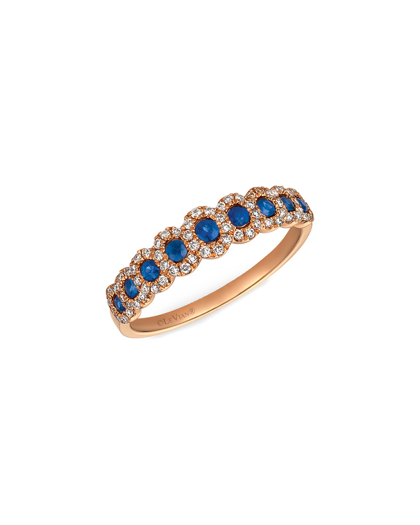 Le Vian 14k Rose Gold 0.52 Ct. Tw. Diamond & Sapphire Ring