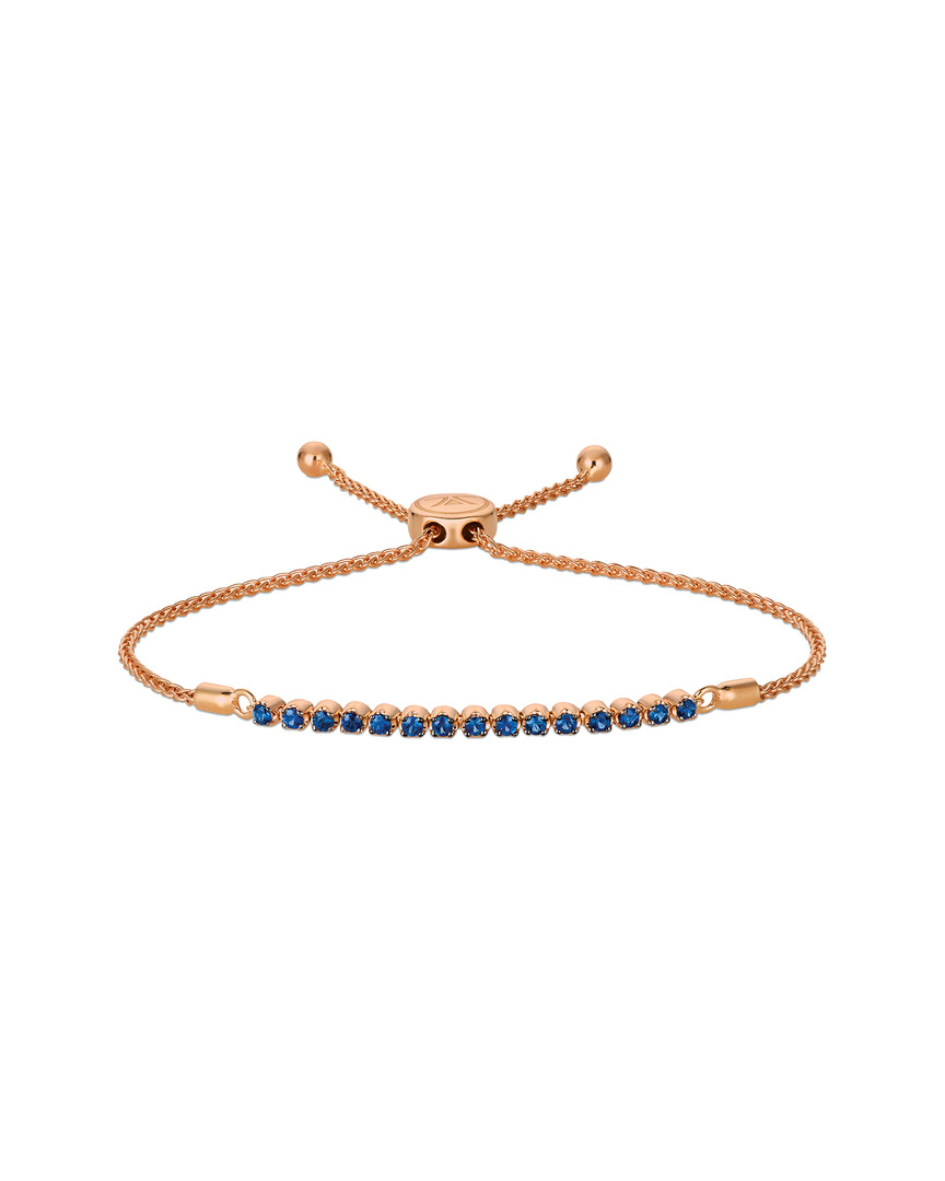 Shop Le Vian 14k Rose Gold 0.60 Ct. Tw. Sapphire Bolo Bracelet