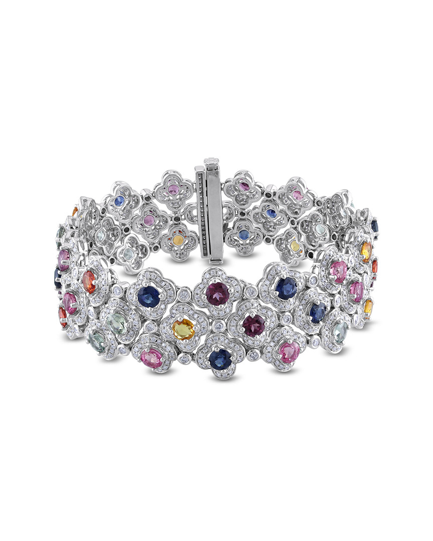 Diamond Select Cuts 14k 18.23 Ct. Tw. Diamond & Gemstone Bracelet