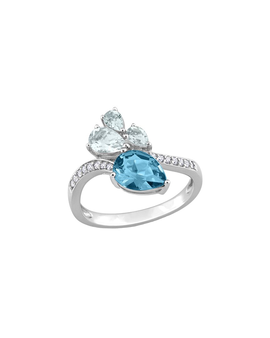 Rina Limor 14k 2.03 Ct. Tw. Diamond & Gemstone Toi Et Moi Ring
