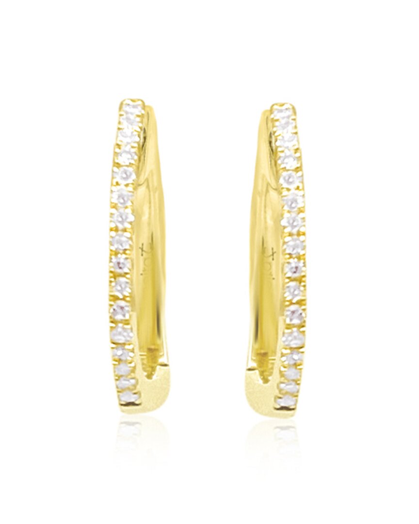 Meira T 14k 0.07 Ct. Tw. Diamond Hoop Earrings In Gold