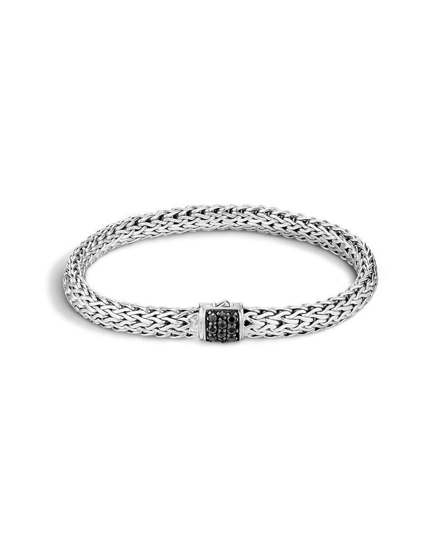 JOHN HARDY CLASSIC SILVER TSAVORITE LAVA BRACELET