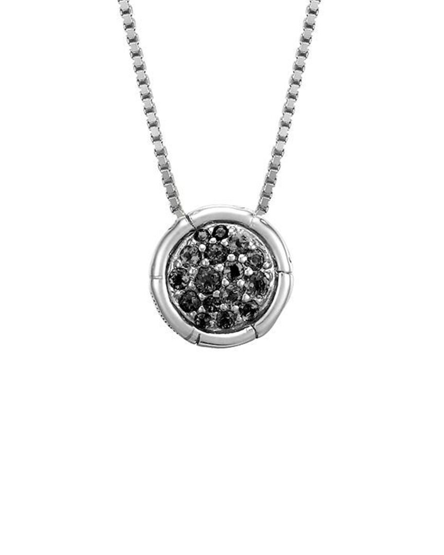 John Hardy Bamboo Silver Lava Pendant Necklace