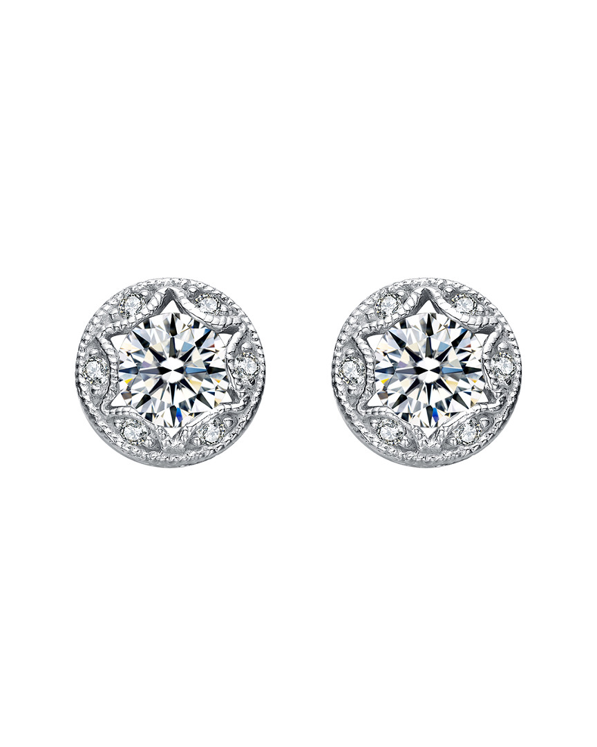 Genevive Silver Cz Studs