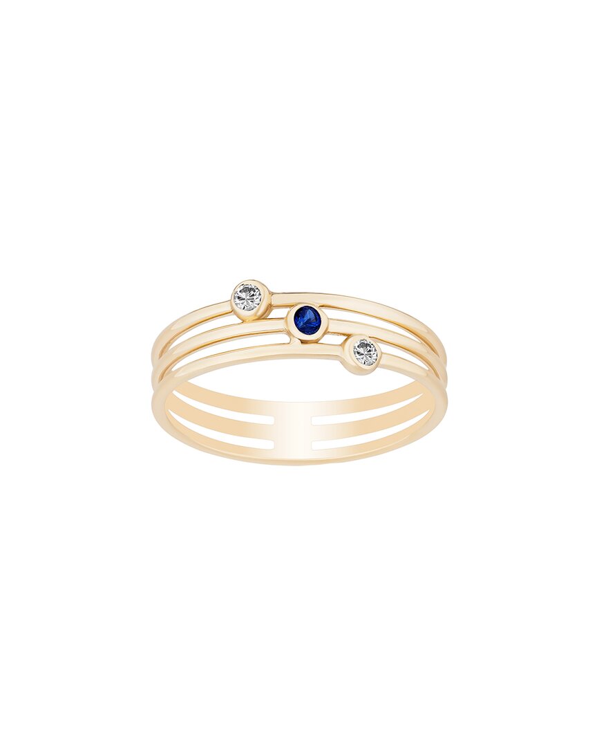 Ariana Rabbani 14k 0.06 Ct. Tw. Diamond & Sapphire Ring