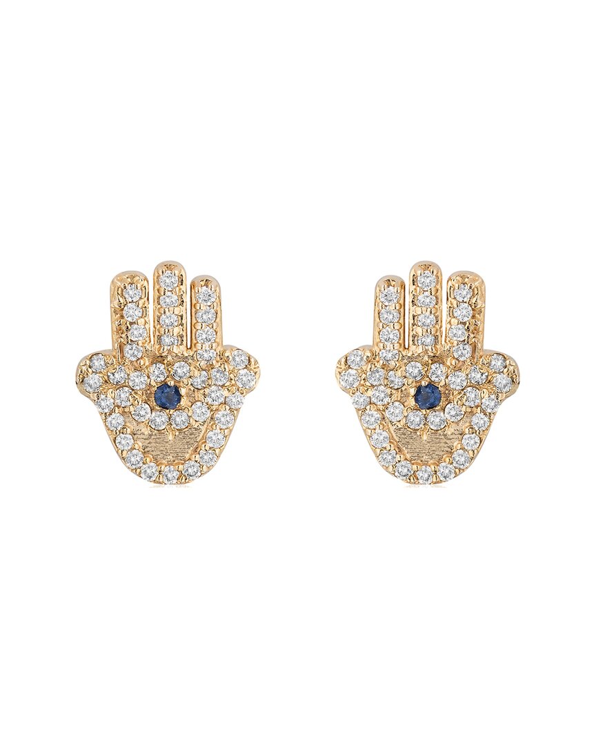 Ariana Rabbani 14k 0.36 Ct. Tw. Diamond Hamsa Earrings In Gold