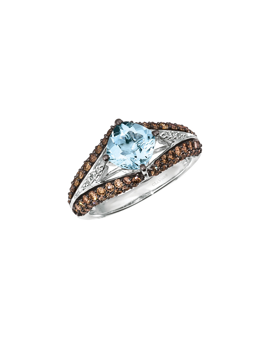 Le Vian 14k 2.17 Ct. Tw. Diamond & Aquamarine Ring