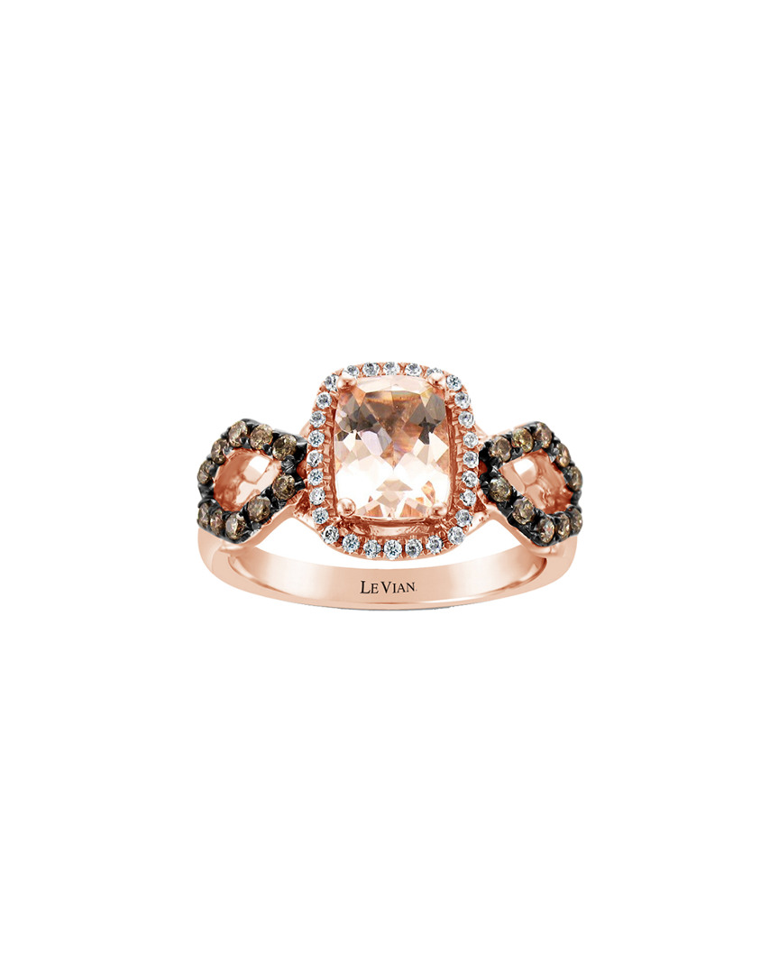 Le Vian 14k Rose Gold 1.41 Ct. Tw. Diamond & Morganite Ring