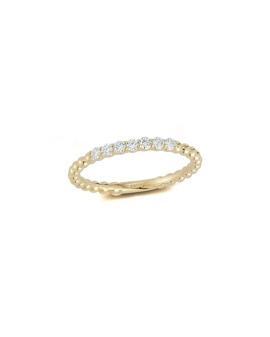 Nephora 14k 0.18 Ct. Tw. Diamond Beaded Ring