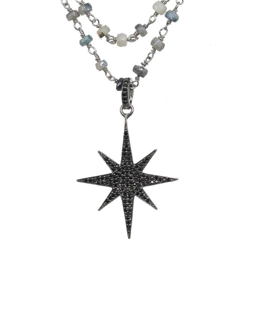 Shop Rachel Reinhardt Silver Gemstone Pendant Necklace