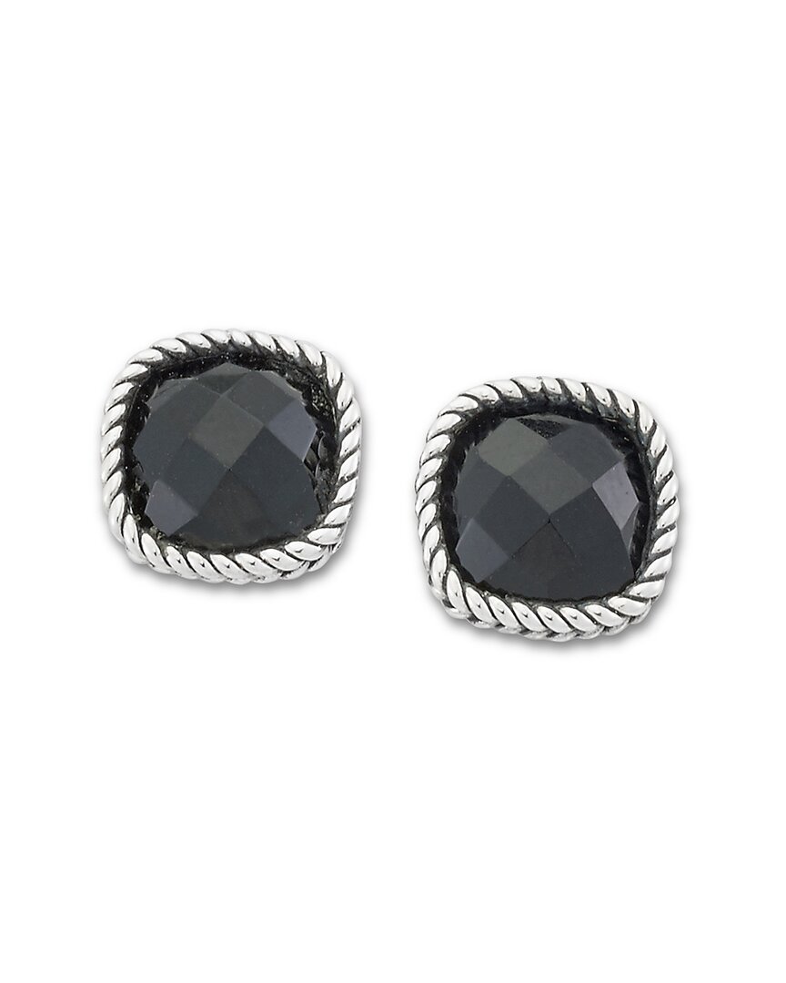 Samuel B. Silver 3.40 Ct. Tw. Black Onyx Studs