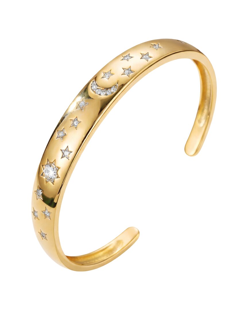 Liv Oliver 18k Plated Cz Midnight Galaxy Bracelet In Gold
