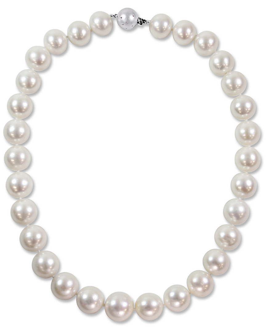 Diamond Select Cuts 14k 0.06 Ct. Tw. Diamond 13.5-15mm Pearl Necklace