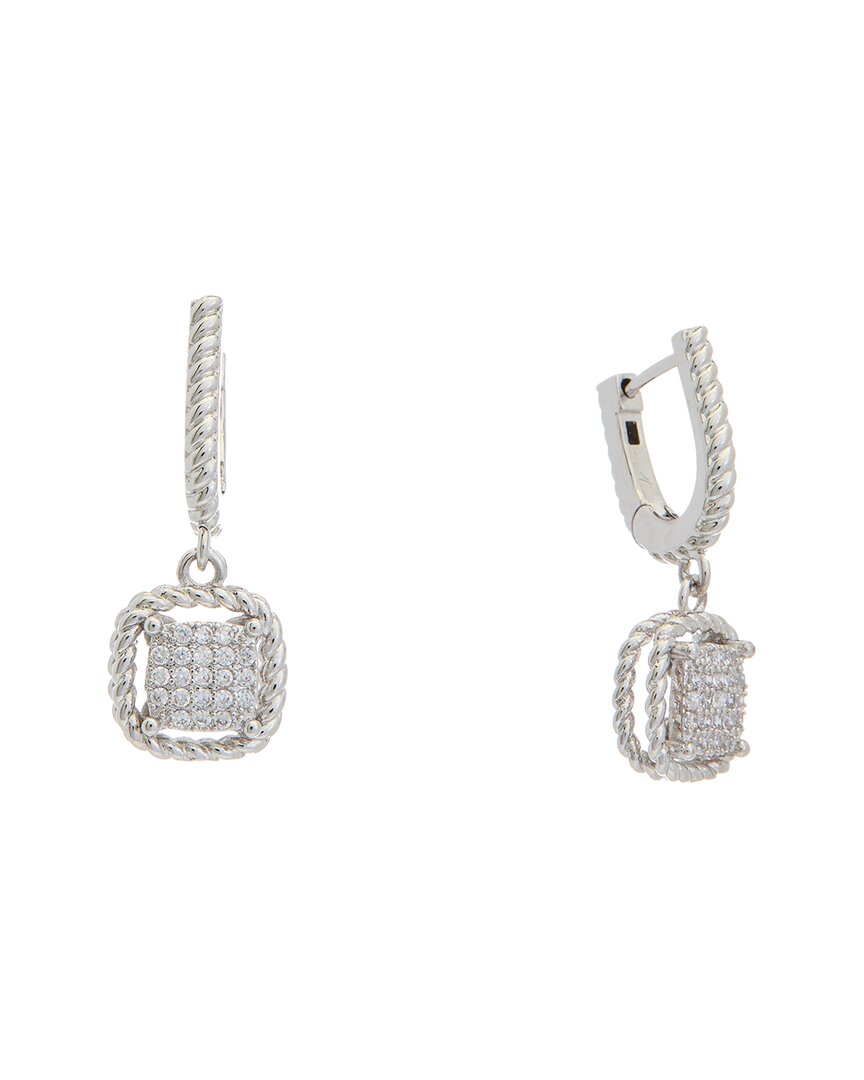 Juvell 18k Plated Diamond Cz Drop Earrings