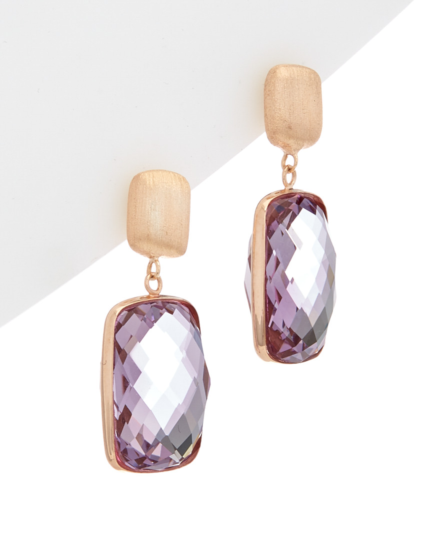 Effy Fine Jewelry 14K Rose Gold 17.60 ct. tw. Pink Amethyst Drop Earrings