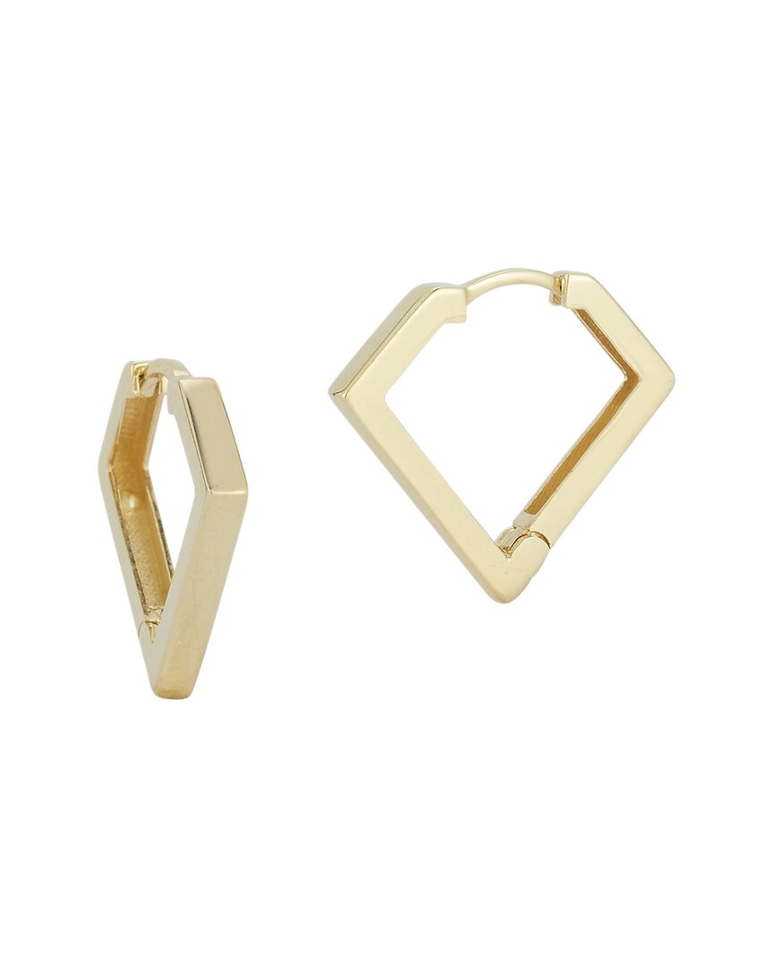 Ember Fine Jewelry 14k Squared Huggie Earrings In Gold