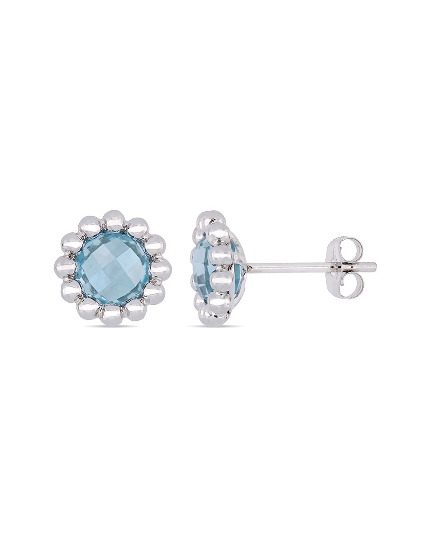 Rina Limor 10k 2.10 Ct. Tw. Sky-blue Topaz Earrings