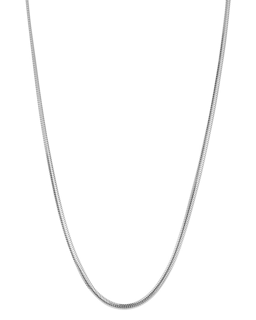 Glaze Jewelry Silver Snake Chain Necklace