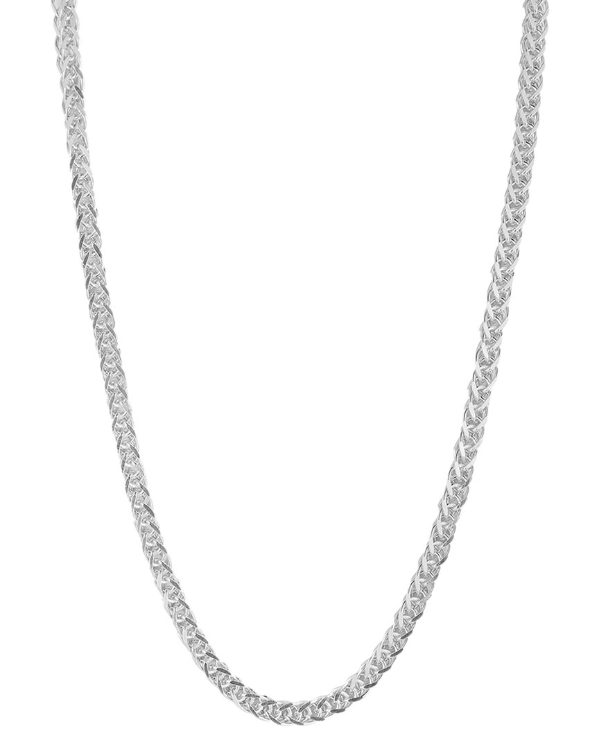 Glaze Jewelry Silver Heavy Wheat Chain Necklace