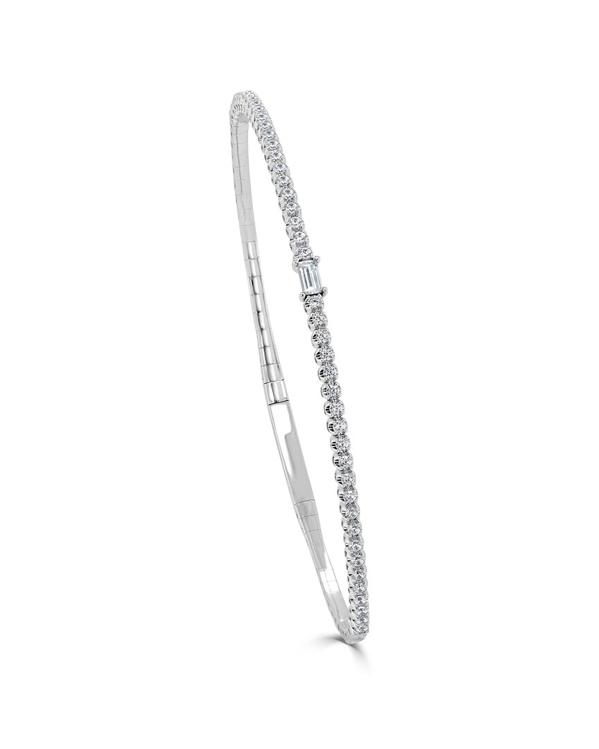 Sabrina Designs 14k 0.65 Ct. Tw. Diamond Baguette Bangle Bracelet