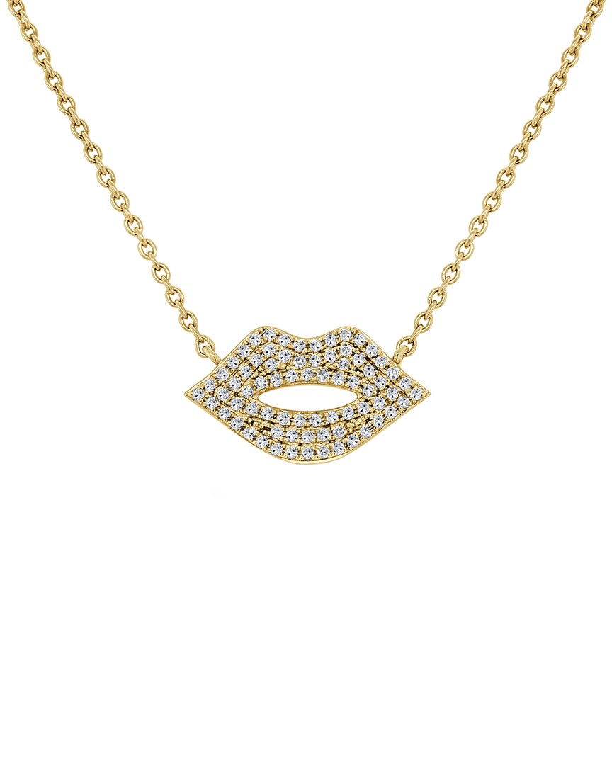 Sabrina Designs 14k Yg Diamond Lip Pendant