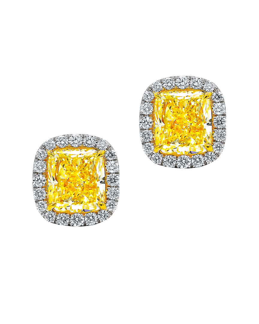 Diana M. Fine Jewelry 18k 3.43 Ct. Tw. Diamond Studs