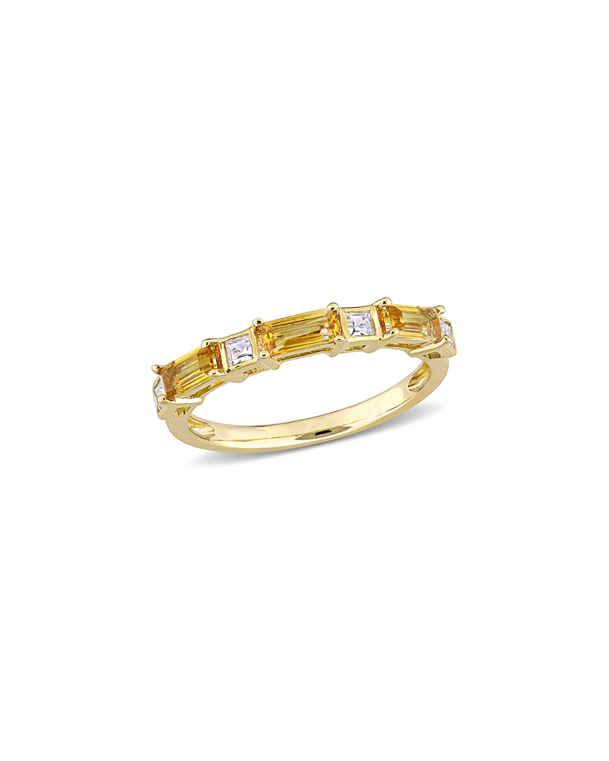 Rina Limor 10k 0.88 Ct. Tw. Gemstone Semi-eternity Ring