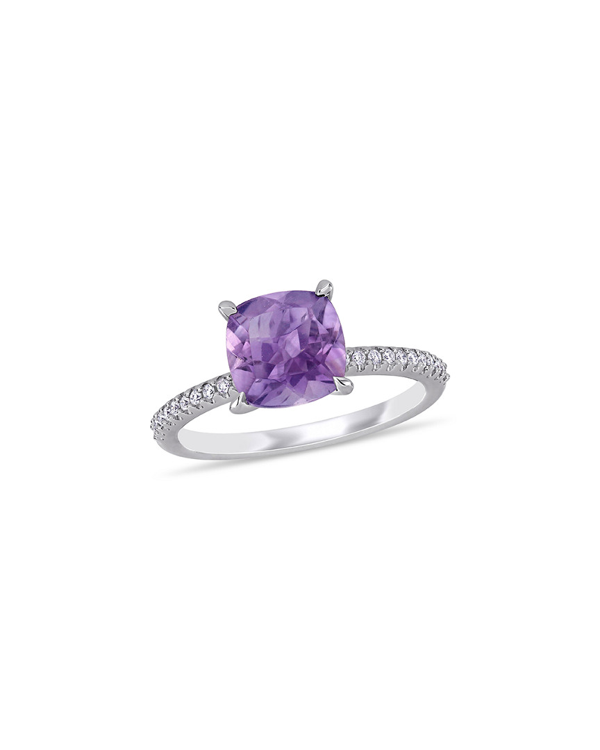 Rina Limor 14k 1.86 Ct. Tw. Diamond & Amethyst Ring