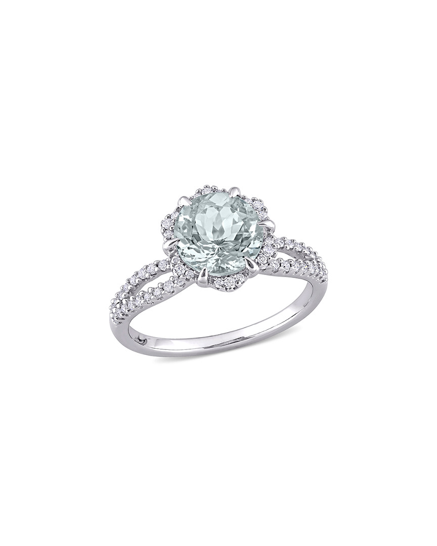 Rina Limor 14k 1.96 Ct. Tw. Diamond & Aquamarine Ring