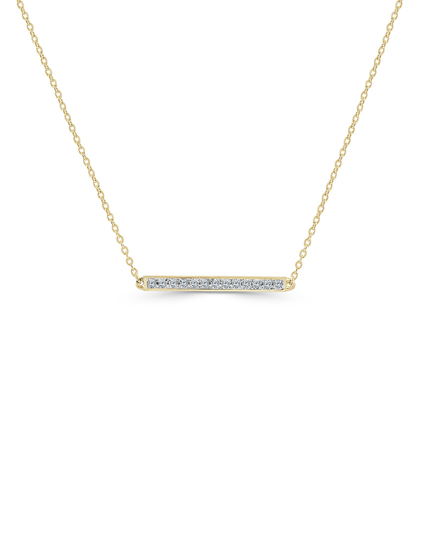 Sabrina Designs 14k 0.10 Ct. Tw. Diamond Bar Necklace