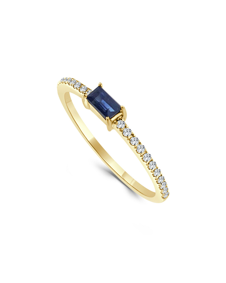 Sabrina Designs 14k 0.23 Ct. Tw. Diamond & Sapphire Ring