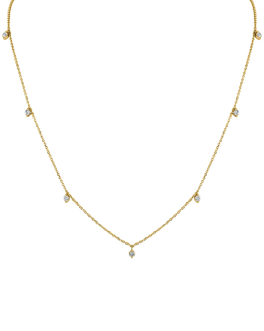 Sabrina Designs 14k 0.79 Ct. Tw. Diamond Station Necklace