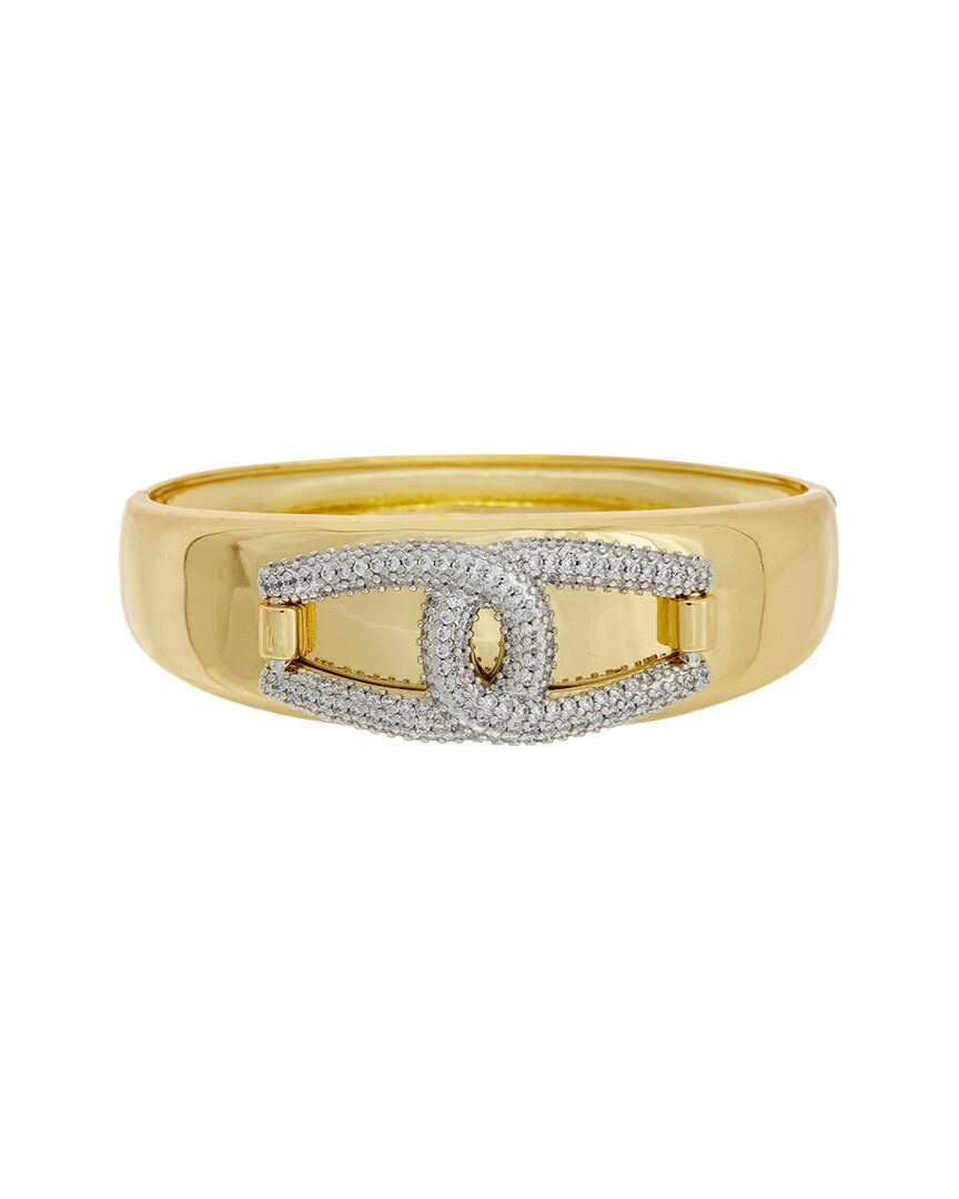 Juvell 18k Plated Cz Bangle Bracelet