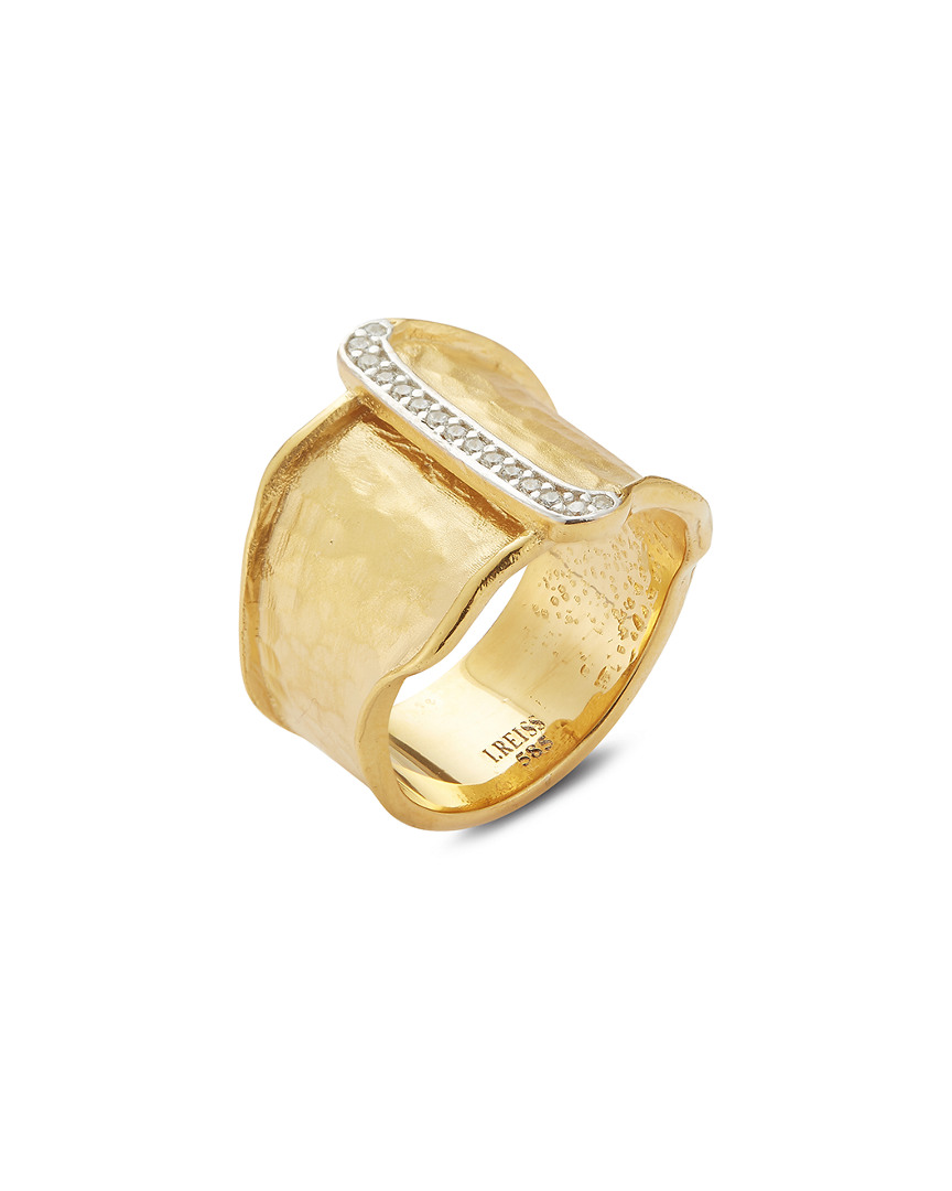 I. Reiss 14k 0.09 Ct. Tw. Diamond Cuff Ring In Gold