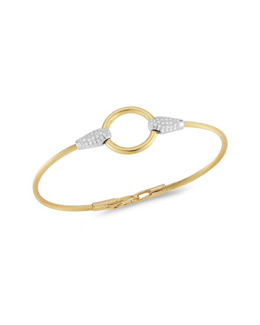 I. Reiss 14k 0.30 Ct. Tw. Diamond Wire Bracelet