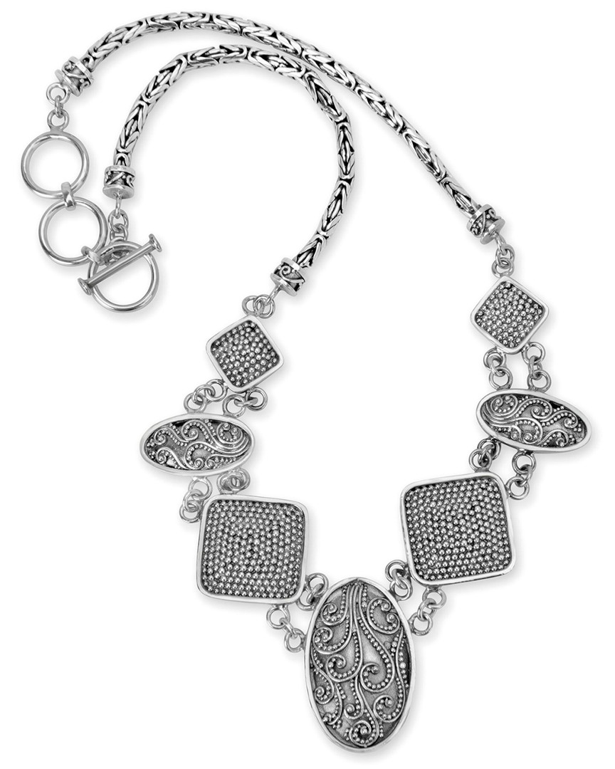 Samuel B. Jewelry Silver Filigree Necklace
