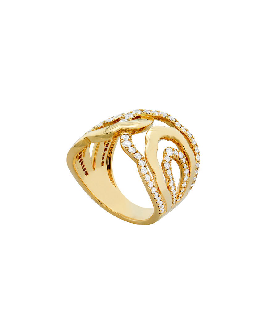 Hearts On Fire 18k 0.93 Ct. Tw. Diamond Lorelei Interlocking Ring In Gold