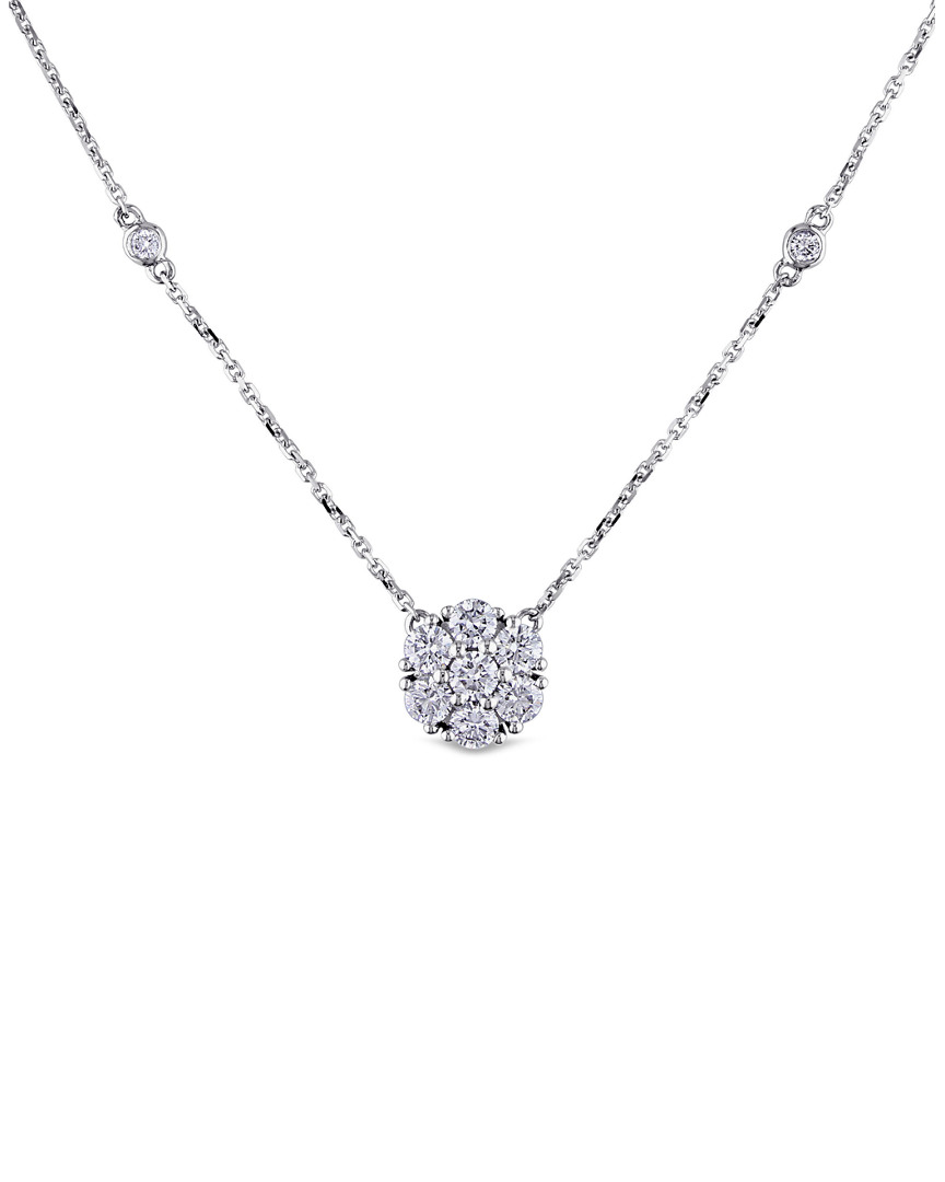 Diamond Select Cuts 14k 0.75 Ct. Tw. Diamond Necklace In Multicolor