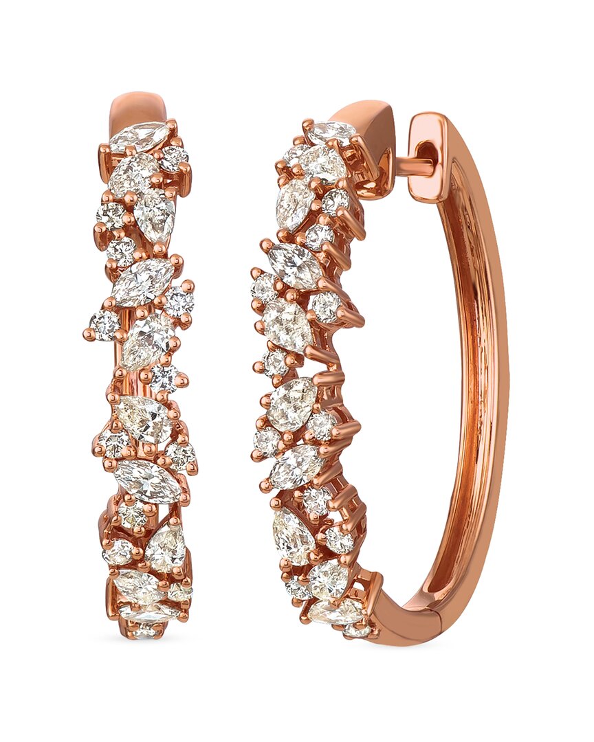 Le Vian 14k Rose Gold 1.51 Ct. Tw. Diamond Earrings