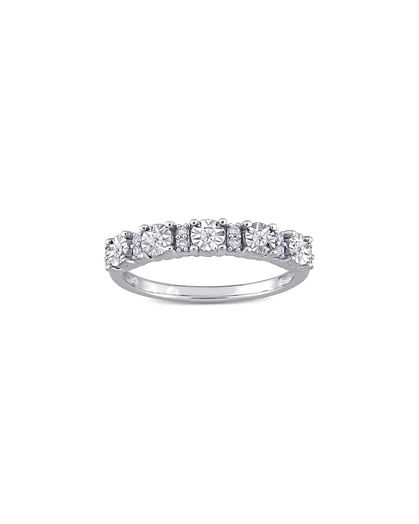 Rina Limor 10k 0.10 Ct. Tw. Diamond Anniversary Band