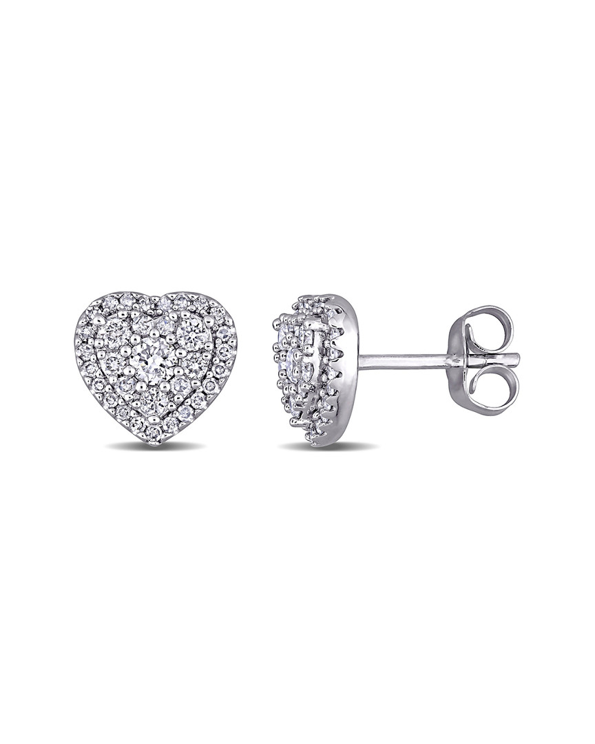 Rina Limor 10k 0.49 Ct. Tw. Diamond Halo Studs