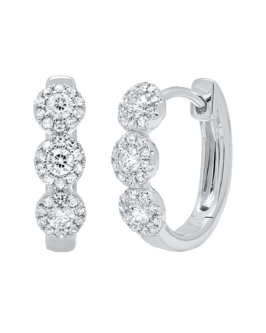 Diana M. Fine Jewelry 14K 0.37 ct. tw. Diamond Hoops