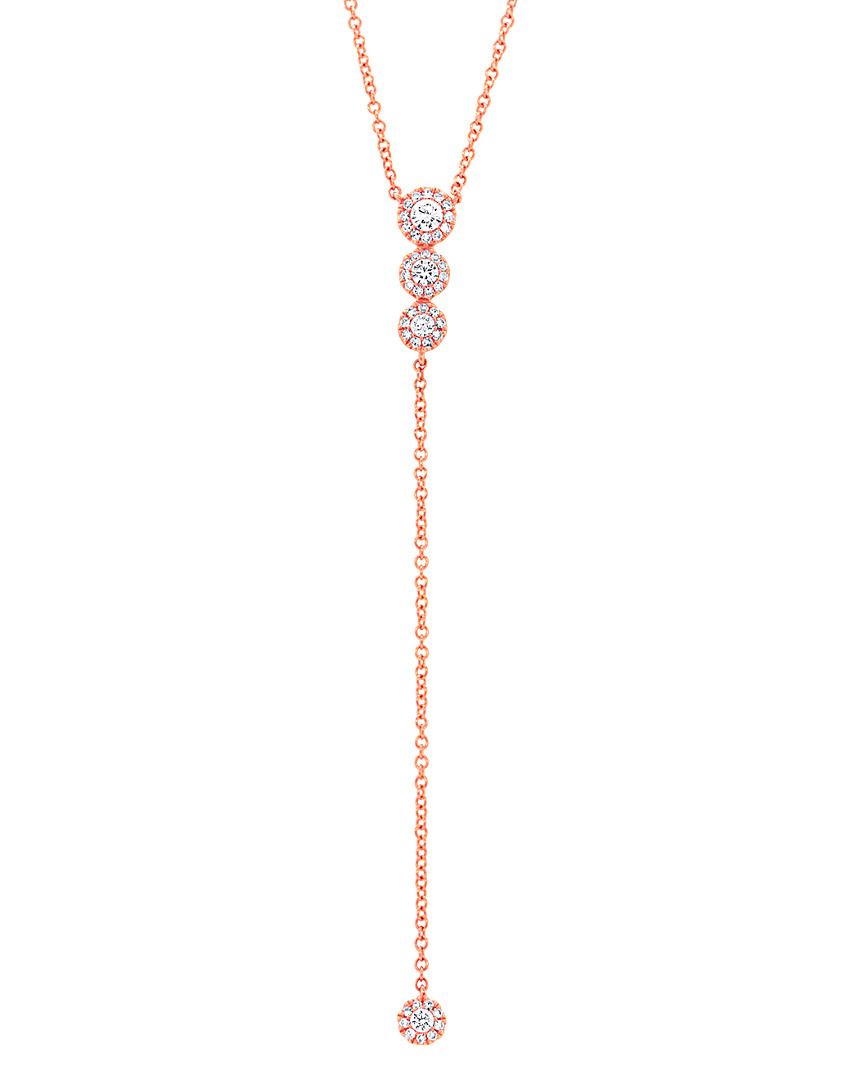 Diana M. Fine Jewelry 14K Rose Gold 0.29 ct. tw. Diamond Necklace