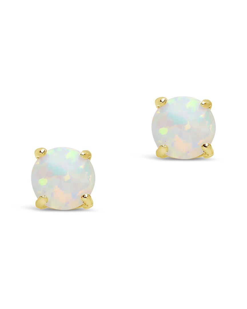 Sterling Forever 14k Over Silver 1.70 Ct. Tw. Opal Studs
