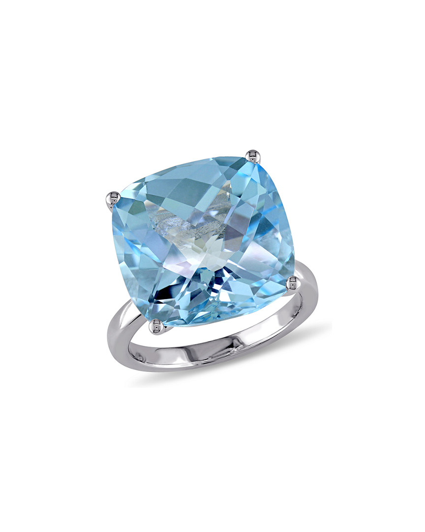 Diamond Select Cuts 14k 18.45 Ct. Tw. Sky Blue Topaz Cocktail Ring