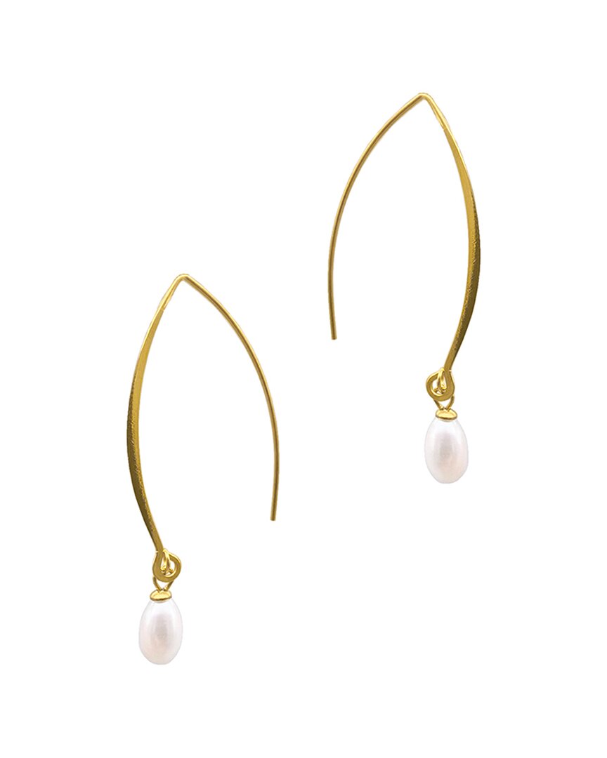 Shop Adornia 14k Plated 10mm Pearl Drop Earrings