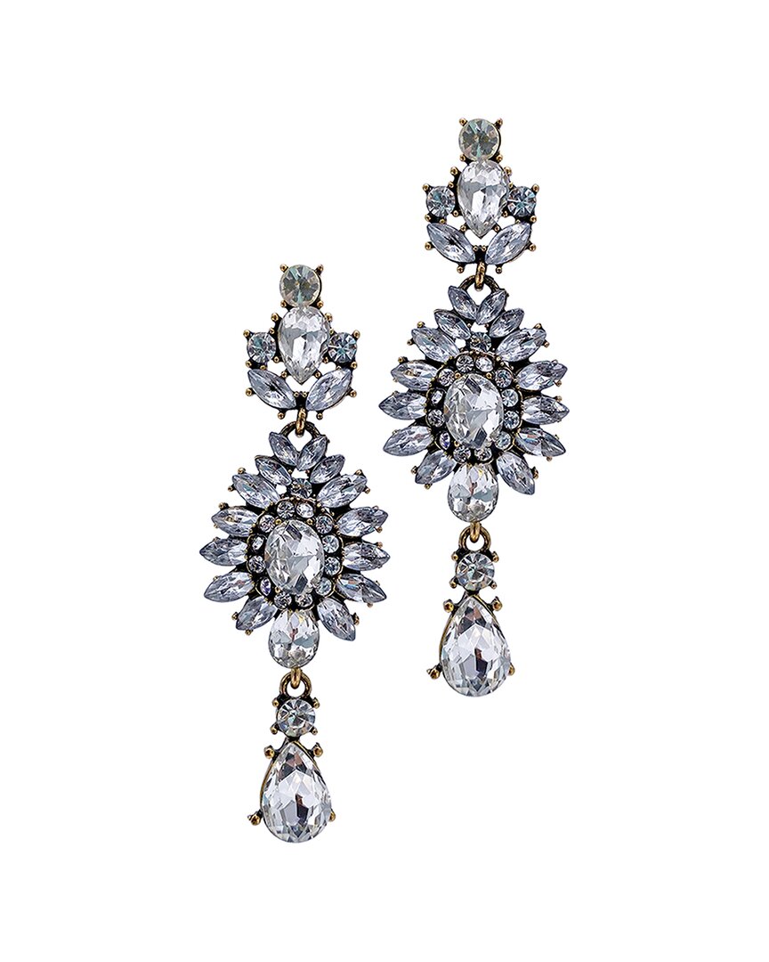 Shop Adornia 14k Plated Crystal Deco Drop Earrings
