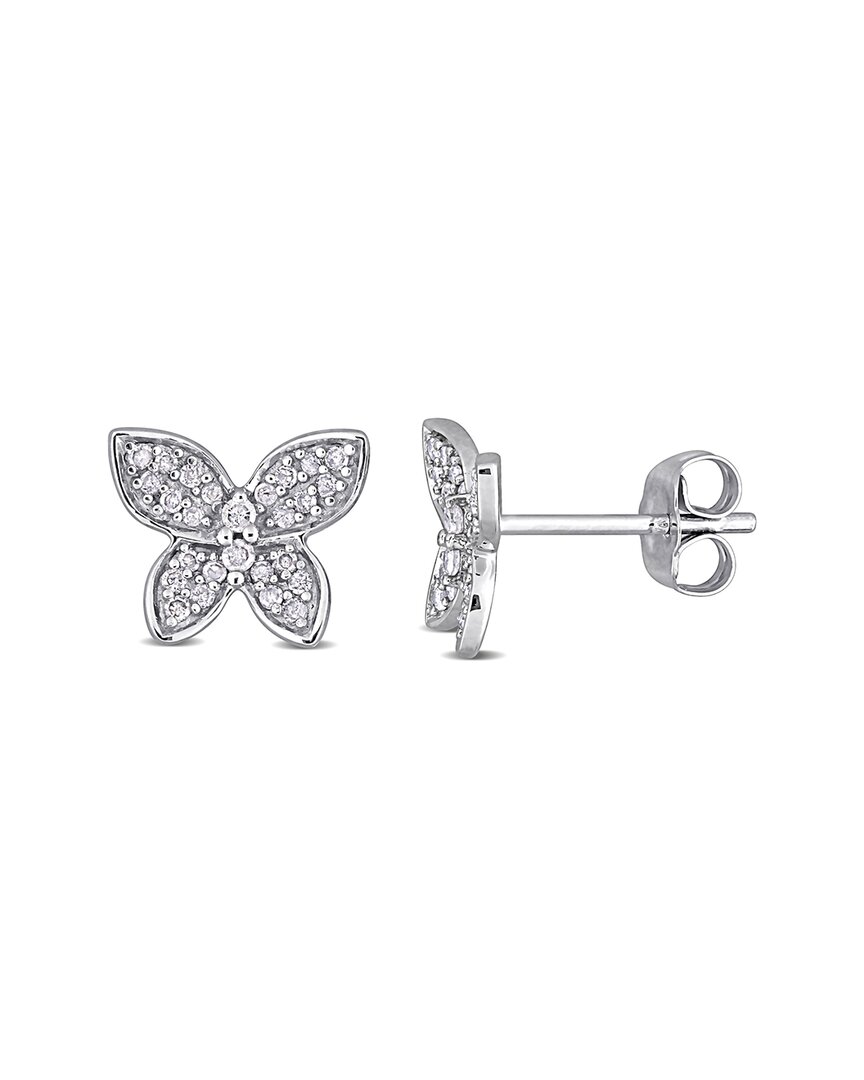 Rina Limor 10k 0.20 Ct. Tw. Diamond Butterfly Earrings