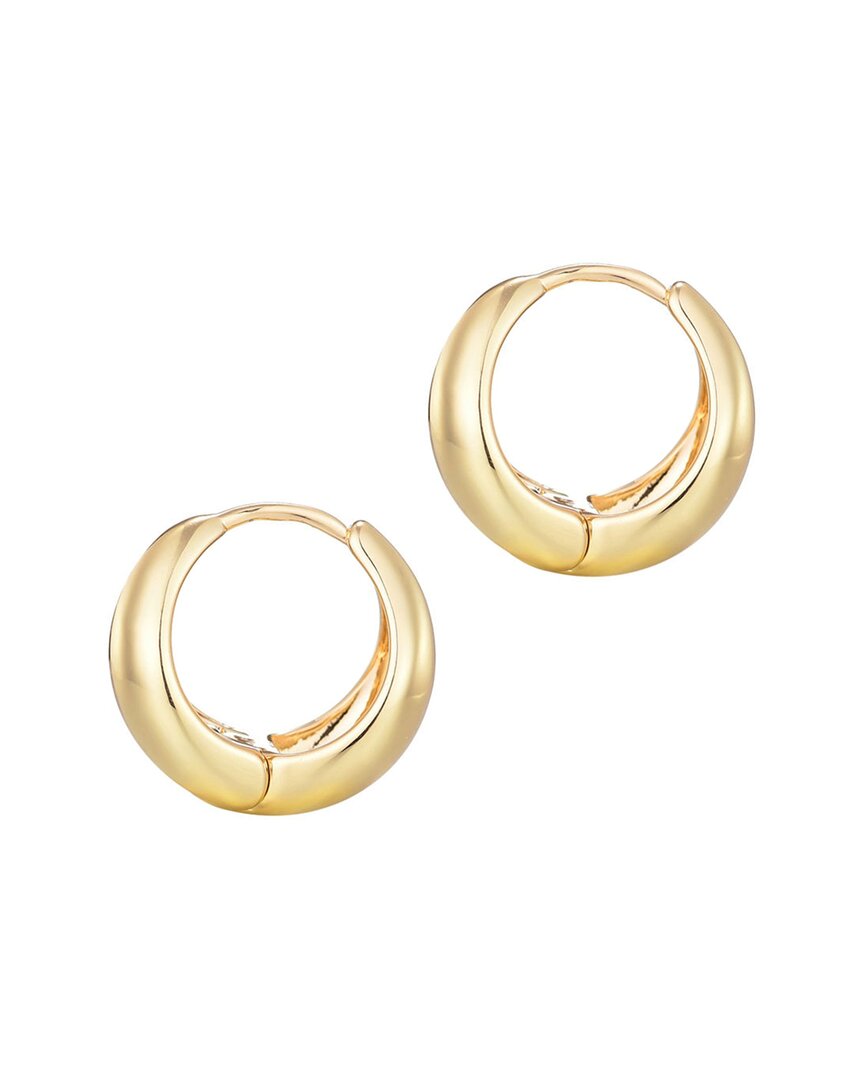 Adornia 14k Plated Purse Hoop Earrings In Gold