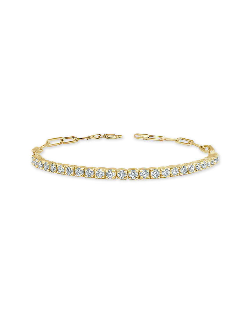 Sabrina Designs 14k 1.00 Ct. Tw. Diamond Paper-clip Link Bracelet In Gold